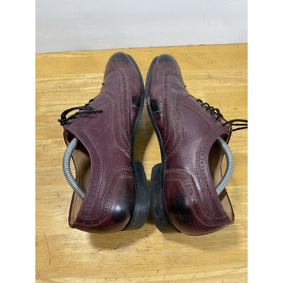 DAPPER SHOES CO. Genuine Leather Handcrafted Classic Burgundy Loafer Sz 9 - Picture 7 of 11